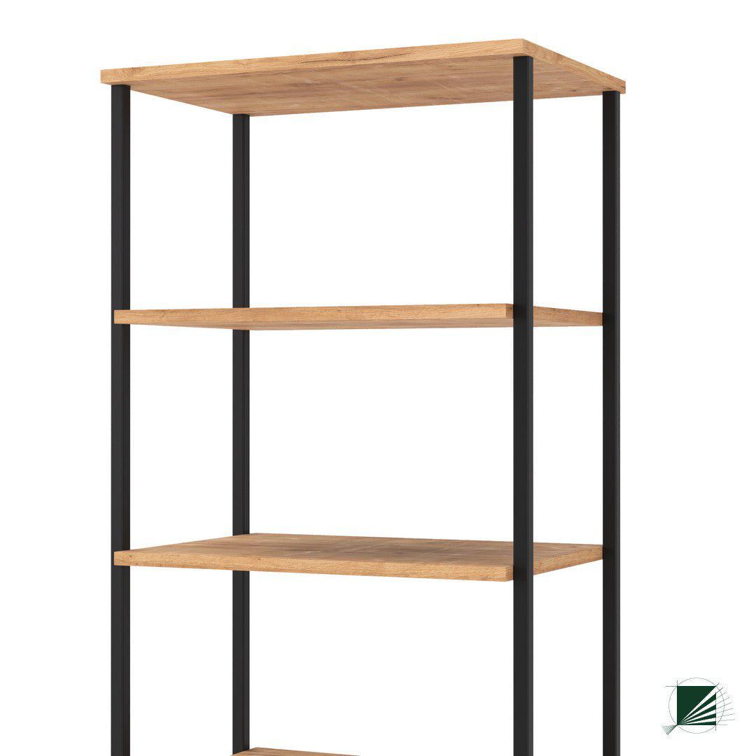 Bookstand LOFT Oak Black - DecorMania.eu