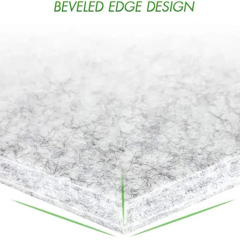 HEXA Felt 3D Panel - WHITE 3pcs. - DecorMania.eu