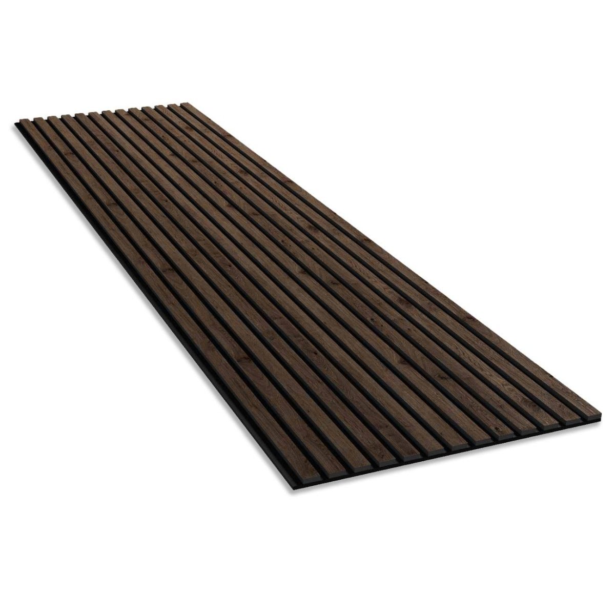 Smoked Oak Acoustic Slats Wall Panel 280 x 60 - DecorMania.eu