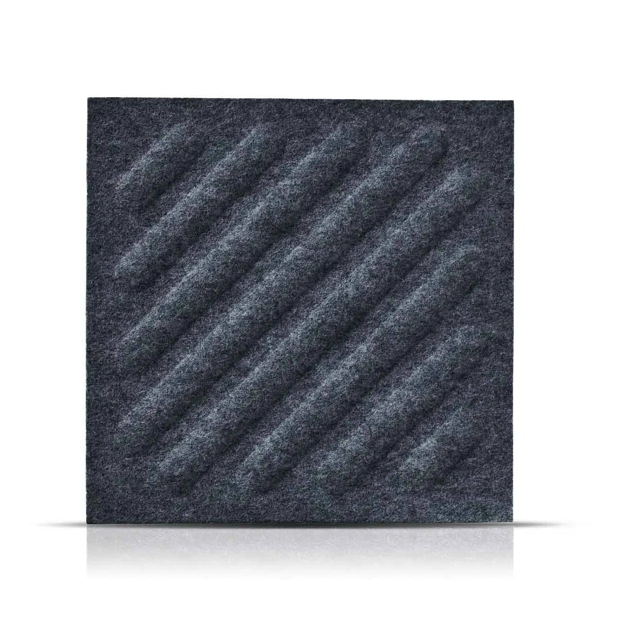 SQUARE RIFT 2 Felt Panel - GREY - DecorMania.eu